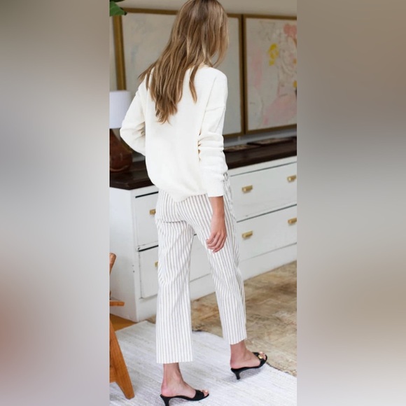 EMERSON FRY JOHNNY SAILOR PANT - ALMOND SAND STRIPE - Picture 1 of 12